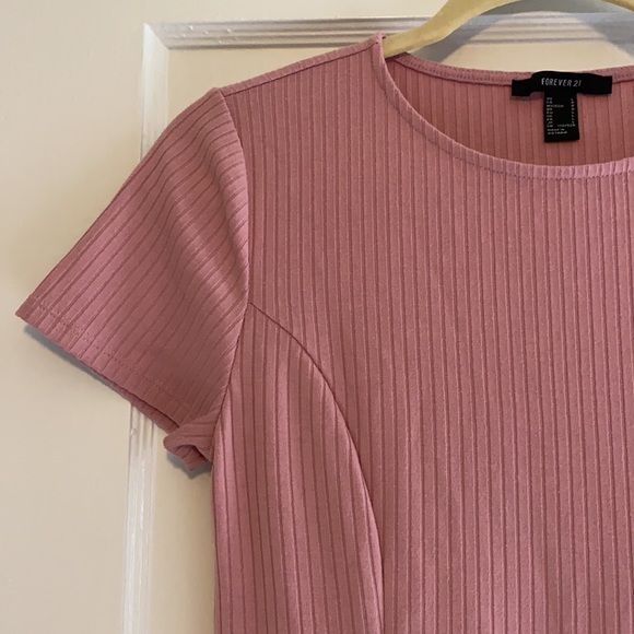 Forever 21 dusty rose pink a-line skater dress sz L - Picture 4 of 6